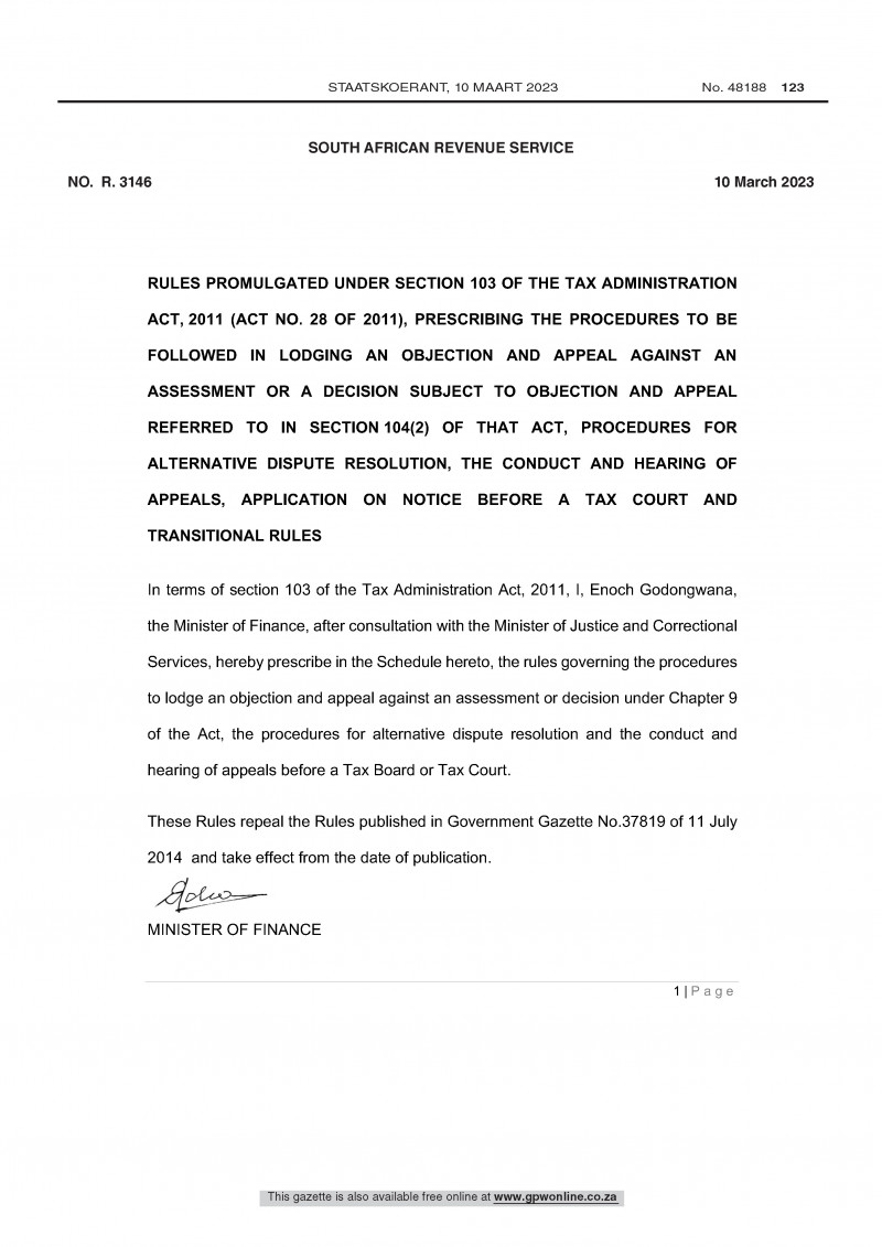 NEW! SARS Dispute Rules logo