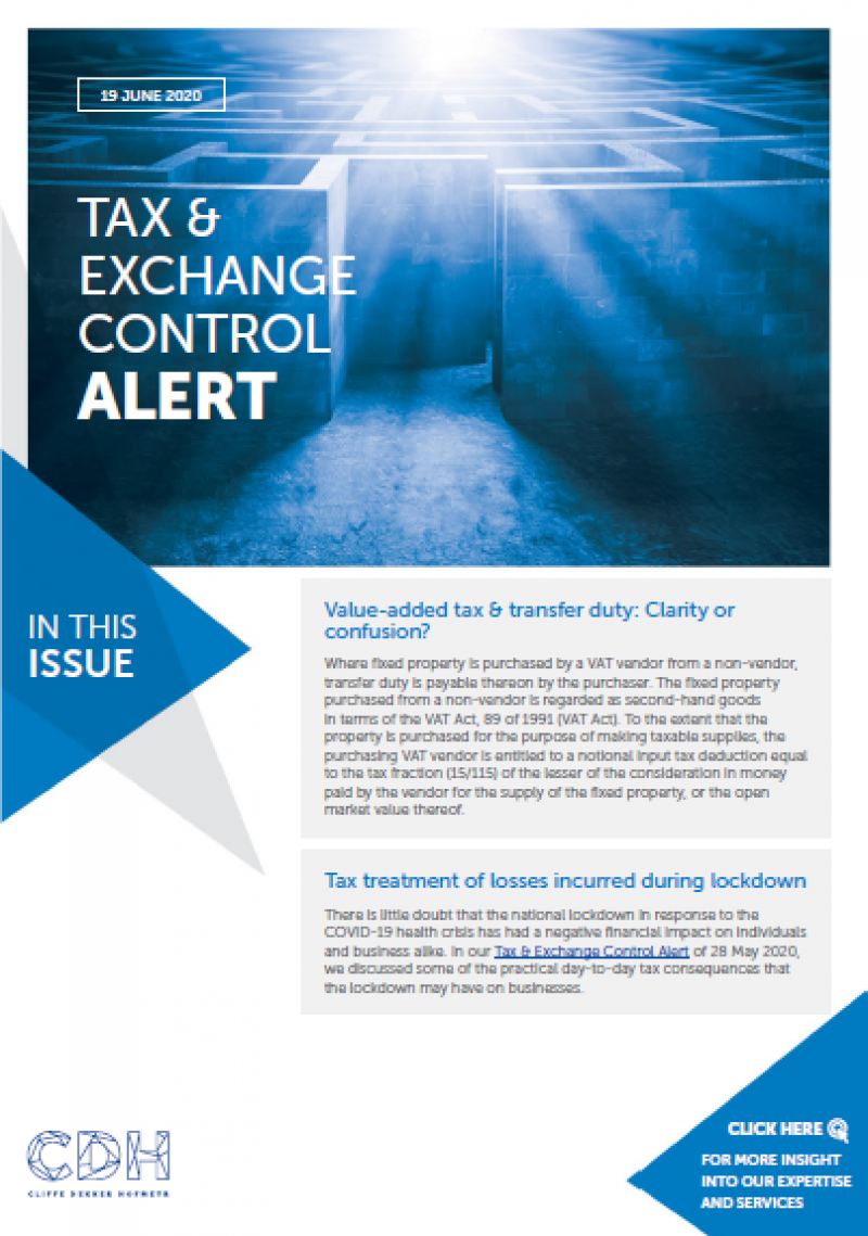 Tax treatment of losses incurred during lockdown logo